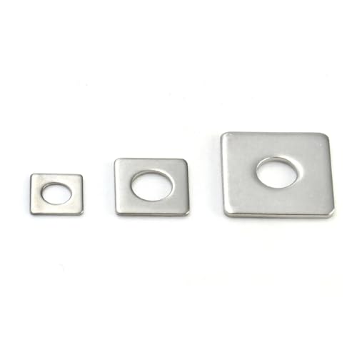Runder Abstandshalter aus Aluminiumlegierung, flache Unterlegscheiben aus Edelstahl, flache Unterlegscheibe aus Edelstahl 304, dicke quadratische Dichtung von JVNALwnkv