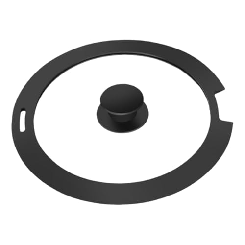 S Topfdeckel Pfannendeckel Obere Abdeckung Glasabdeckung Silikonrand Silikon Ersatzpfanne for Töpfe Bratpfannen Wokpfannen, Schwarz L S Topfdeckel Pfannendeckel Obere Abdeckung Glasabdeckung Silikonrand Silikon Ersatzpfanne for Töpfe Bratpfannen Wokpfannen, Schwarz L von JVNALwnkv