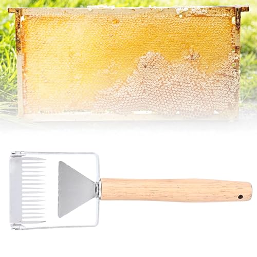 Schaufel for Graben, Gartenschaufel aus Holz, Honigschaber, multifunktionale Bienenstock-Entdeckelungsgabel, Honigschaufel, Imkereimesser von JVNALwnkv