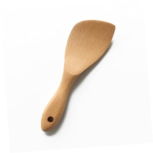 Schaufel for Graben, Gartenschaufel aus Holz, Reislöffel aus Buche, Holzspatel for Kochen, Restaurant, Hotel, Antihaft-Pfanne von JVNALwnkv