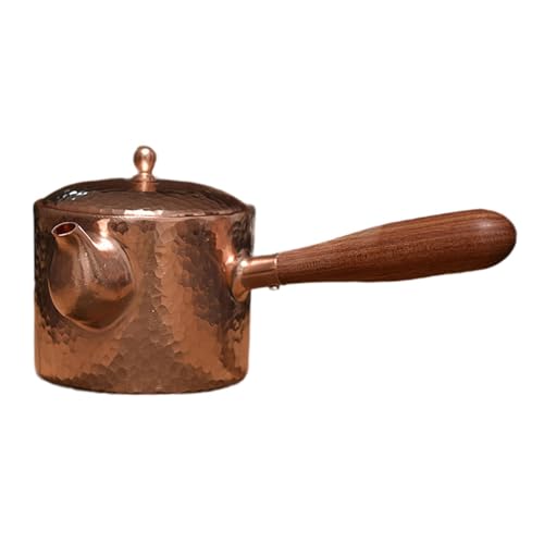 Teekessel, Wasserkocher, Verbrühungsschutzgriff, 400 ml, Teezeremonie, handgefertigte Teekanne aus massivem Kupfer, Kungfu-Teekanne for Teehaus Teekessel, Wasserkocher, Verbrühungsschutzgriff, 400 ml, Teezeremonie, handgefertigte Teekanne aus massivem Kupfer, Kungfu-Teekanne for Teehaus von JVNALwnkv