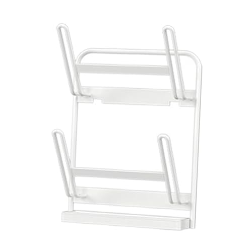 Topfdeckel aus oder Metall, Topfdeckelhalter, Aufbewahrungsregal for Kohlenstoffstahl, for Vorratsschränke, kleine Küchen von JVNALwnkv