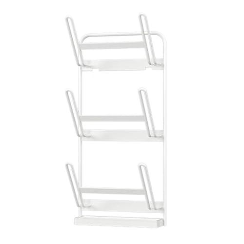 Topfdeckel aus oder Metall, Topfdeckelhalter, Aufbewahrungsregal for Kohlenstoffstahl, for Vorratsschränke, kleine Küchen von JVNALwnkv