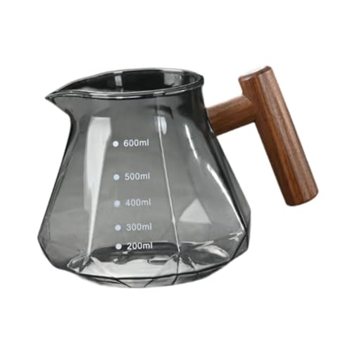Übergießkaffeemaschine, Tropfkaffeekanne, 600 ml, leicht zu reinigen, hitzebeständig, Glaskrug, Kaffeetropfer for Cafés, Büros und Zuhause von JVNALwnkv
