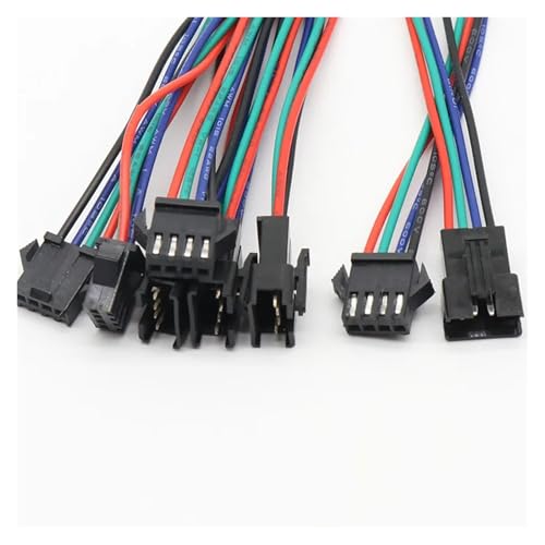 10 pairs 4pin JST Connector Male Female Cable for SMD 5050/3528 RGB color LED Strip Wire WS2801 LPD8806 RGB LED Strip 10 pairs 4pin JST Connector Male Female Cable for SMD 5050/3528 RGB color LED Strip Wire WS2801 LPD8806 RGB LED Strip von JVNTOPIHW