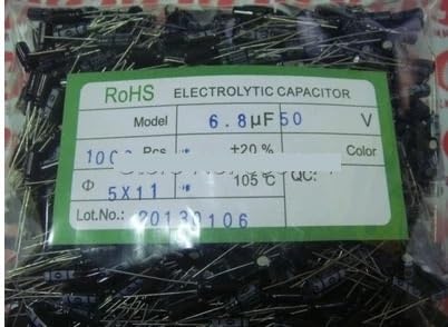 1000PCS 6.8UF 50V 50V6.8UF Aluminum Electrolytic Capacitor 5 * 11MM Capacitance Meters von JVNTOPIHW
