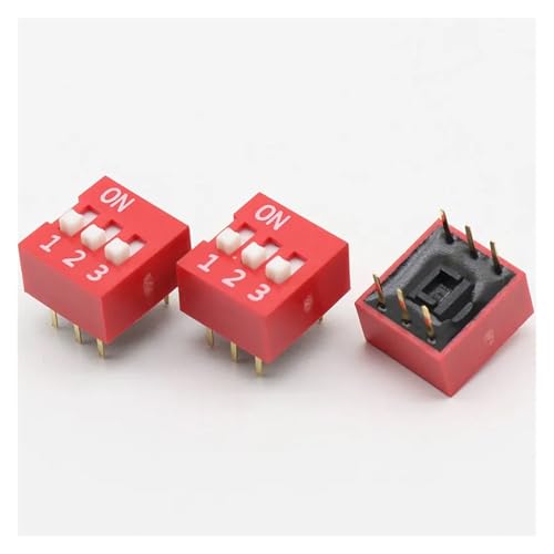 10PCS/Lot DIP Switch 3 Way 2.54mm Toggle Switch Red Snap Switch 10PCS/Lot DIP Switch 3 Way 2.54mm Toggle Switch Red Snap Switch von JVNTOPIHW
