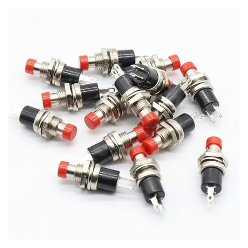 10Pcs Red Cap SPST Momentary Pushbutton Switch DC 50V 0.3A 10Pcs Red Cap SPST Momentary Pushbutton Switch DC 50V 0.3A von JVNTOPIHW