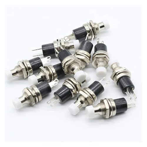 10Pcs White Cap SPST Momentary Pushbutton Switch DC 50V 0.3A 10Pcs White Cap SPST Momentary Pushbutton Switch DC 50V 0.3A von JVNTOPIHW