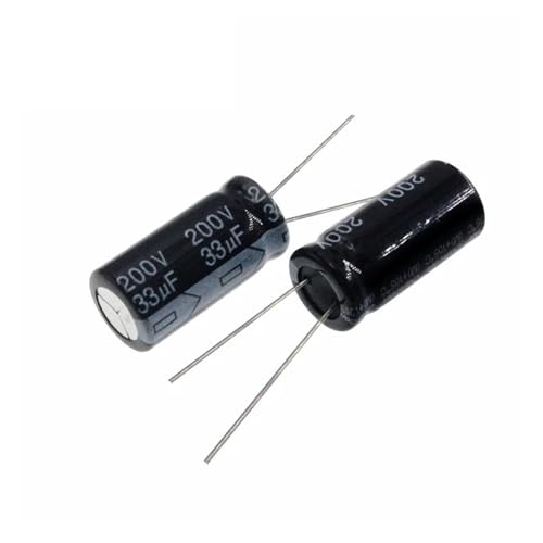 10pcs 33uF 200V Aluminum Electrolytic Capacitor 10 * 16mm Radial 33uf200v 200v33uf High frequency and low resistance Capacitance Meters von JVNTOPIHW