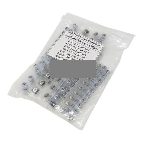 130PCS/LOT 1uF-220uF SMD Aluminum Electrolytic Capacitor Assorted Kit Set, 13Values*10PCS=130PCS Samples Kit Capacitance Meters 130PCS/LOT 1uF-220uF SMD Aluminum Electrolytic Capacitor Assorted Kit Set, 13Values*10PCS=130PCS Samples Kit Capacitance Meters von JVNTOPIHW