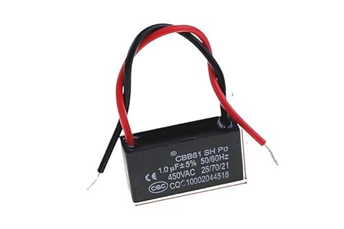 1pcs CBB61 1uF 450VAC starting capacitance AC Fan Capacitor CBB electronic starter Run Capacitor Control switch von JVNTOPIHW