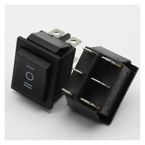 2 pcs momentary rocker switch 6 flat pins,double sides spring to middle after released von JVNTOPIHW