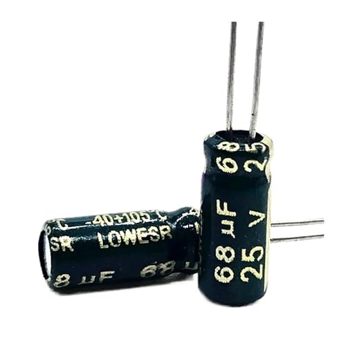 6pcs/lot T03 25V 68UF Low ESR/Impedance high frequency aluminum electrolytic capacitor size 5 * 11 68UF25V 20% Capacitance Meters von JVNTOPIHW