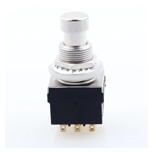 Black Auto 3PDT 9Pin Stompbox Guitar Effects Pedal Foot Switches Control switch von JVNTOPIHW