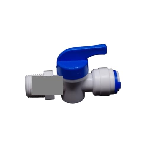 JVNTOPIHW 3/8" Inline Quick Fitting,1/4" Male Thread Ball Valve Quick Fitting Connection Aquarium RO Water Filter Reverse Osmosis System JVNTOPIHW 3/8" Inline Quick Fitting,1/4" Male Thread Ball Valve Quick Fitting Connection Aquarium RO Water Filter Reverse Osmosis System von JVNTOPIHW