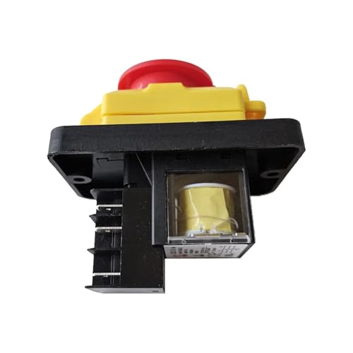 KJD12-14 Electromagnetic Switch 6Pins Emergency Stop Pushbutton Switches for Electrical Carpentry Tools 16A AC 220-240V Control switch von JVNTOPIHW
