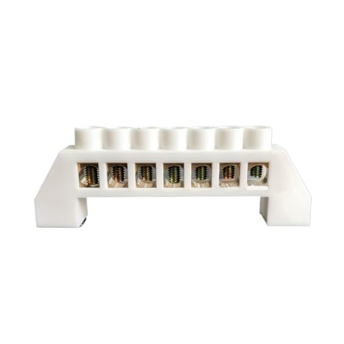 White Screw Brass terminal block Earth And Neutral block with 7 Pole von JVNTOPIHW