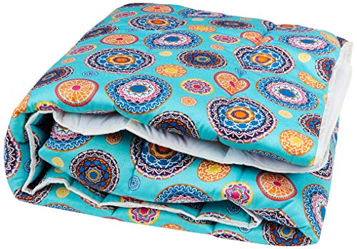 JVR Ithaka Verstellbare Bettdecke, Baumwolle-Polyester, blau, 245x80x4 cm von JVR