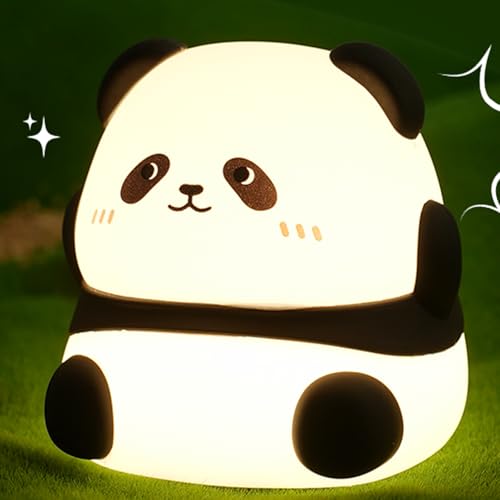 JVURICE Silikon Nachtlicht, Nachtlicht Kinder Panda Lampe Dimmbar Cute Tier Touch Aufladbare Kinderlicht Schlafzimmer Led Night Light Dekor Kinder Geschenke Für Mädchen Junge Weihnachtsgeschenke JVURICE Silikon Nachtlicht, Nachtlicht Kinder Panda Lampe Dimmbar Cute Tier Touch Aufladbare Kinderlicht Schlafzimmer Led Night Light Dekor Kinder Geschenke Für Mädchen Junge Weihnachtsgeschenke von JVURICE