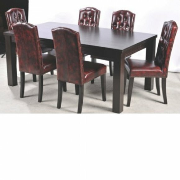 6x Esszimmer Stuhl Stühle Set Komplett Garnitur Sitz Polster Chesterfield von JVmoebel
