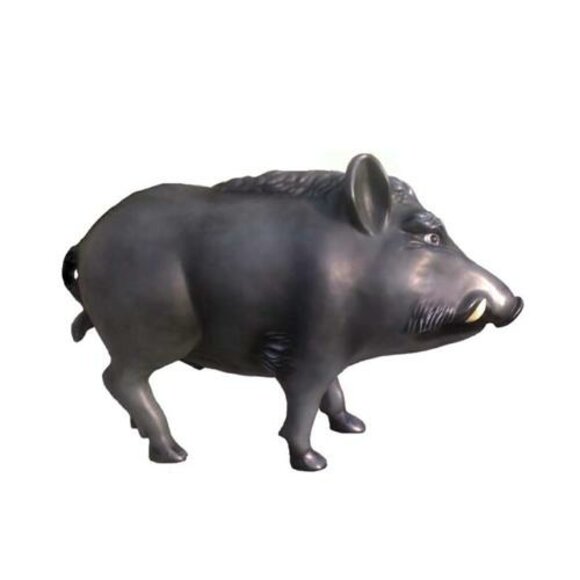 Abstrakte dekorative Wildschweinskulptur Wildschwein Jagd Garten Skulptur von JVmoebel