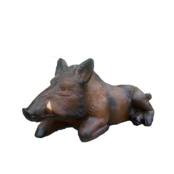 Abstrakte dekorative Wildschweinskulptur Wildschwein Jagd Garten Skulptur von JVmoebel