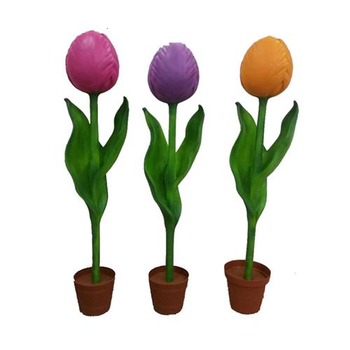 Blume 190cm Tulpe Garten Design Pflanze Abstrakte Skulptur Wählbar von JVmoebel