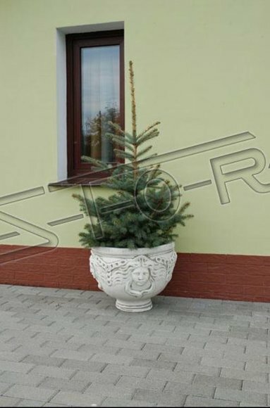 Blumenkübel Pflanz Kübel Dekoration Figur Blumentöpfe Garten Vasen 197 von JVmoebel