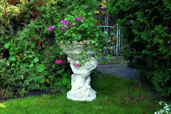 Blumenkübel Pflanz Kübel Dekoration Figur Blumentöpfe Garten Vasen Blumenkübel Pflanz Kübel Dekoration Figur Blumentöpfe Garten Vasen von JVmoebel
