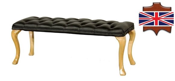 Cambridge Chaiselongues Chesterfield Liege Sitz Hocker Leder Textil von JVmoebel