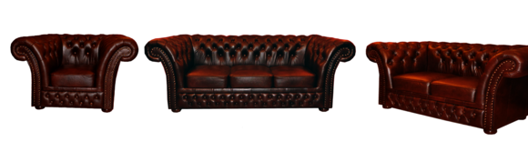 Chesterfield 3+2+1 Ledersofa Sofagarnitur Polster Couch Garnitur von JVmoebel