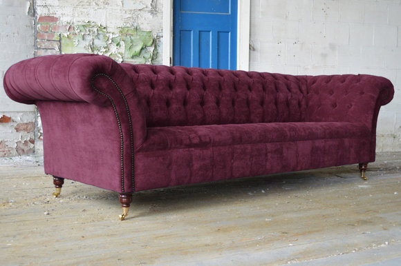 Chesterfield 3 Sitzer XXL Polster Sitz Couch Sofa Garnitur Big Couchen von JVmoebel