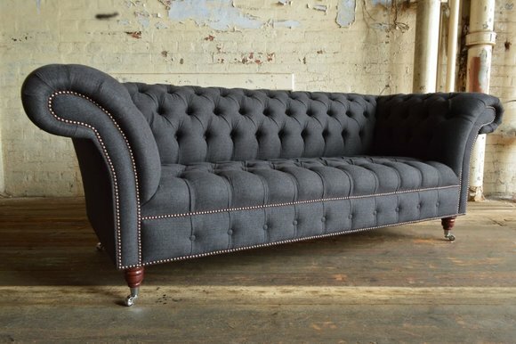 Chesterfield 3 Sitzer XXL Polster Sitz Couch Sofa Garnitur Big Couchen von JVmoebel