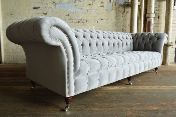 Chesterfield 4 Sitzer XXL Polster Sitz Couch Sofa Garnitur Big Couchen 2016-51 von JVmoebel