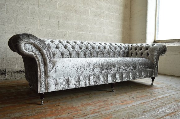Chesterfield 4 Sitzer XXL Polster Sitz Couch Sofa Garnitur Big Couchen von JVmoebel