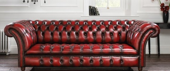 Chesterfield Couch Polster Sofa XXL Big Sofas 3 Sitzer Textil Leder von JVmoebel