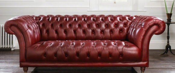 Chesterfield Couch Polster Sofa XXL Big Sofas 3 Sitzer Textil Leder von JVmoebel