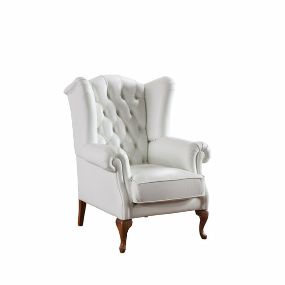 Chesterfield Ohrensessel Sessel Polster Fernseh Büro Couch Echtes Leder CL-F3 von JVmoebel