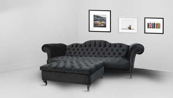 Chesterfield Sofa 3 SITZER Polster Designer Couchen Sofas Garnitur SL Sofa 1 von JVmoebel