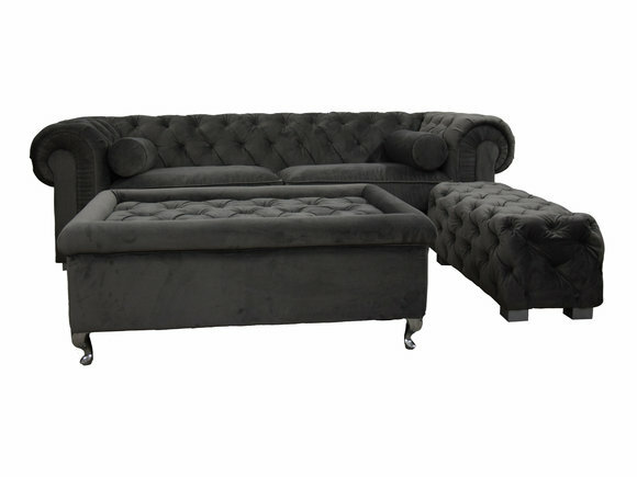 Chesterfield Sofa 3 SITZER Polster Designer Couchen Sofas Garnitur SL von JVmoebel