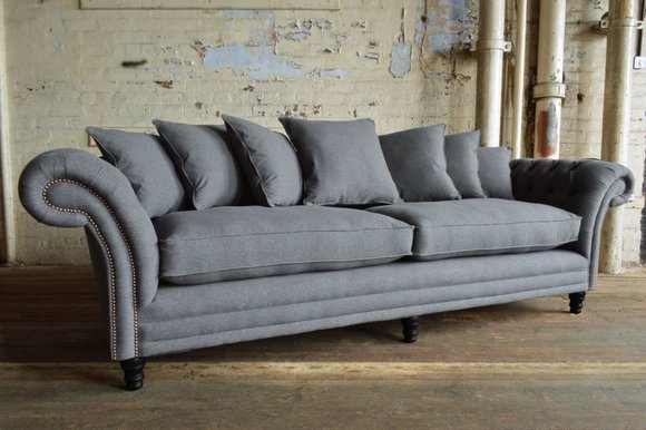 Chesterfield Sofa 3 SITZER Polster Designer Couchen Sofas Garnitur von JVmoebel