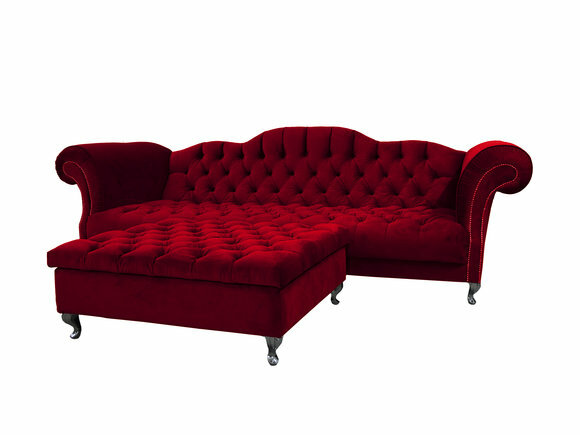 Chesterfield Sofa Polster Designer Couchen Sofas Garnitur Couch SLIII von JVmoebel