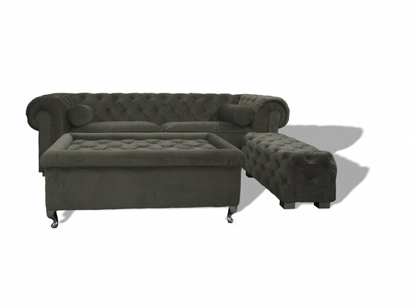 Chesterfield Sofa Polster Designer Couchen Sofas Garnitur Couch SLIII von JVmoebel