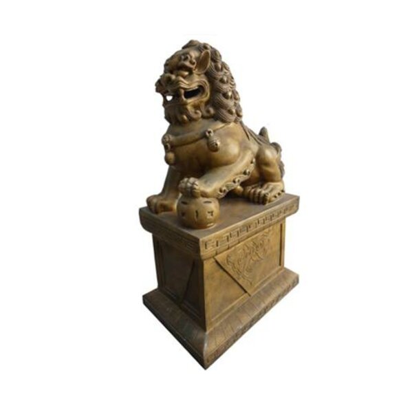 Deko Figur Statue Skulptur 70 cm Figuren Statuen Skulpturen Neu Löwen von JVmoebel