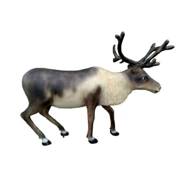 Designer Rentier Deko Tier Figur Winterdeko Höhe 160x200 cm Elch Dekoration von JVmoebel