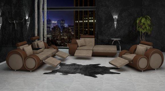 Designer Textil Sofa 3 + Chaise + 1 Sitzer Berlin VII Designer Textil Sofa 3 + Chaise + 1 Sitzer Berlin VII von JVmoebel