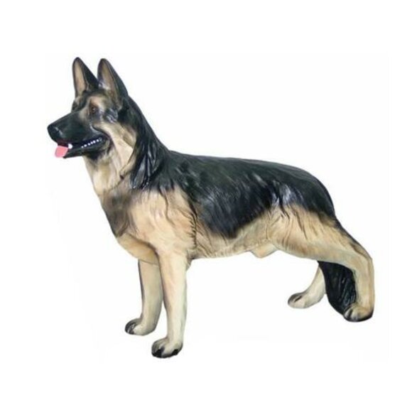 Deutscher Schäferhund Hund Deko Figur Statue Skulptur 82x102cm Figuren von JVmoebel