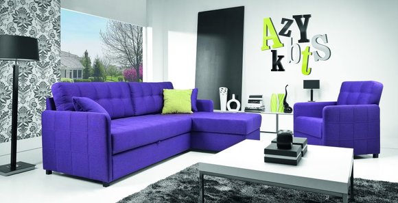 Ecksofa Textil Polster Stoffsofa ACAPULCO von JVmoebel