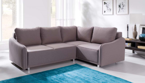 Ecksofa Wohnlandschaft Sofa Ecksofa Couch Ecke Polster Garnitur mit Bettfunktion von JVmoebel